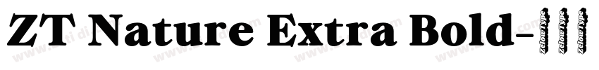 ZT Nature Extra Bold字体转换 ZT Nature Extra Bold字体转换